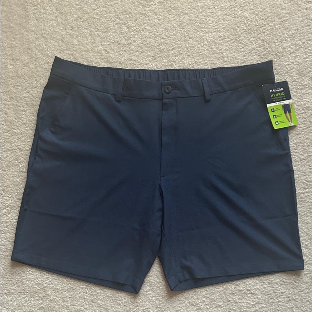 Haggar Men's Navy Hybrid Performance Shorts